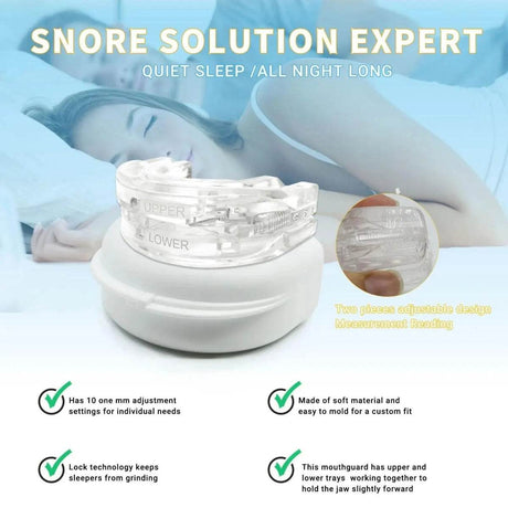 Adjustable Transparent Anti Snore Mouth Guard - Sleep Galleria