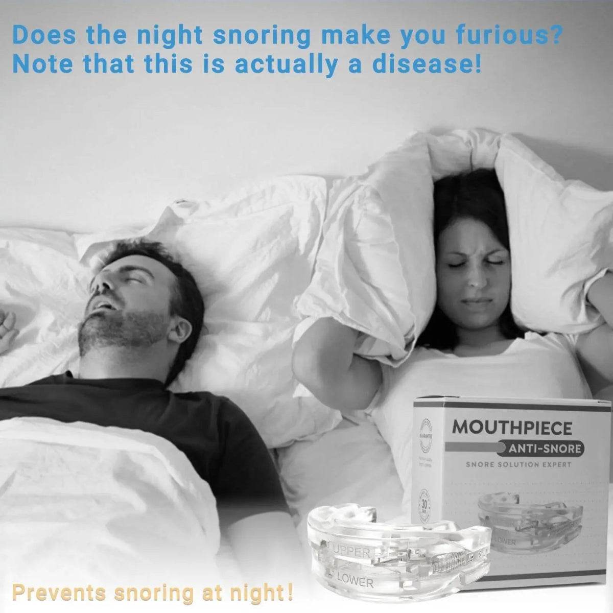 Adjustable Transparent Anti Snore Mouth Guard - Sleep Galleria