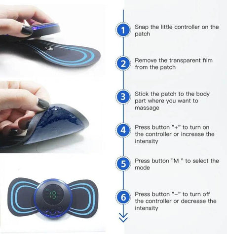 Portable Mini Electric Neck Shoulder Massager With Adjustable Levels - Sleep Galleria