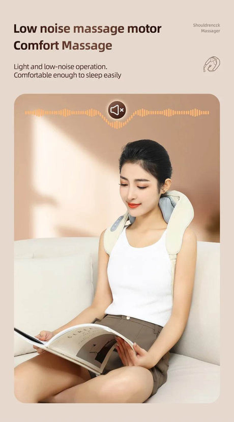 20W Powerful Brushless Motor Wireless Neck Shoulder Massager - Omega Lifestyles