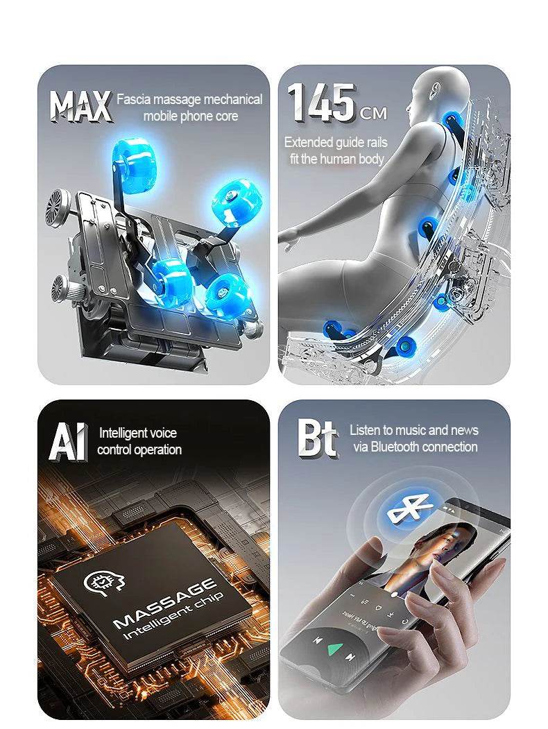 Mizuka StreamGlow 4D SL-Track Shiatsu Massage Chair - Omega Lifestyles