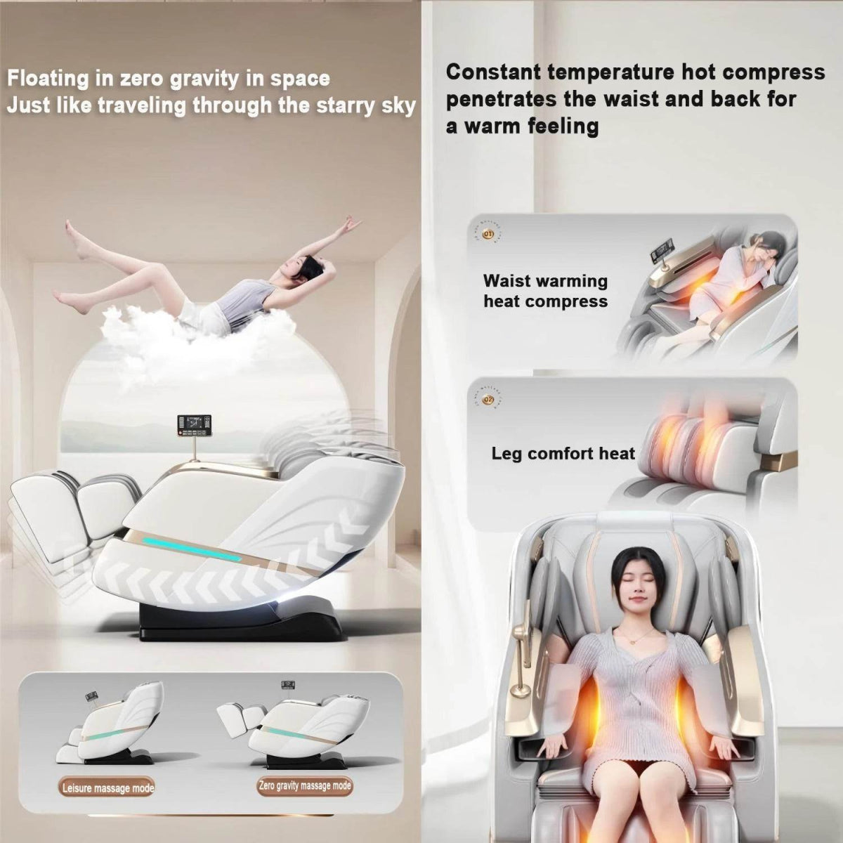 Mizuka StreamGlow 4D SL-Track Shiatsu Massage Chair - Omega Lifestyles