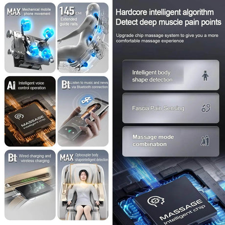 Mizuka StreamGlow 4D SL-Track Shiatsu Massage Chair - Omega Lifestyles