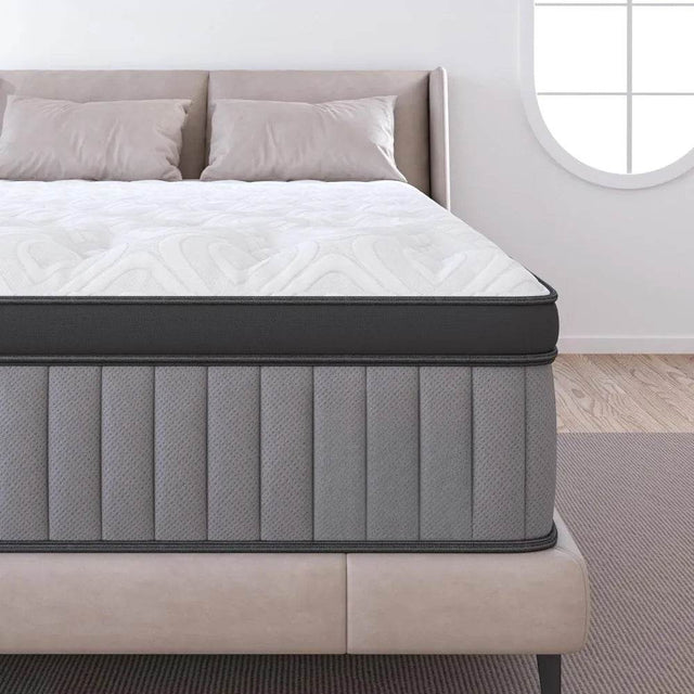Soft 14-Inch Plush Hybrid Memory Foam Mattress - Omega Lifestyles