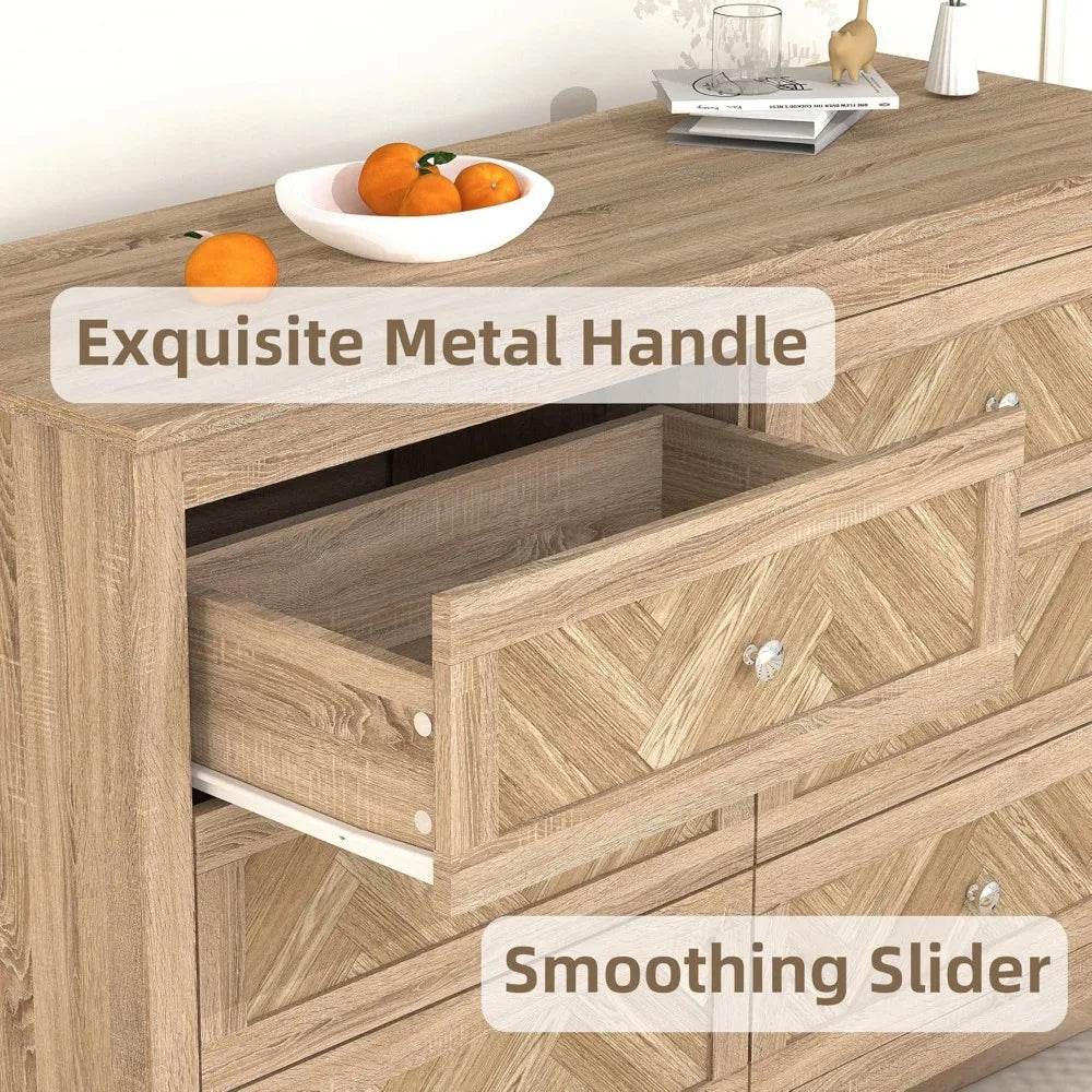 3-Piece Engineered Wood Bedroom Dresser And Nightstand Set - Omega Lifestyles