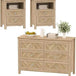 3-Piece Engineered Wood Bedroom Dresser And Nightstand Set - Omega Lifestyles