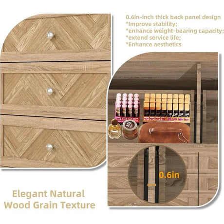 3-Piece Engineered Wood Bedroom Dresser And Nightstand Set - Omega Lifestyles