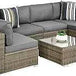 7-Piece Modular Outdoor Wicker Patio Sectional Set - Omega Lifestyles