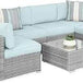 7-Piece Modular Outdoor Wicker Patio Sectional Set - Omega Lifestyles