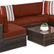 7-Piece Modular Outdoor Wicker Patio Sectional Set - Omega Lifestyles