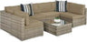 7-Piece Modular Outdoor Wicker Patio Sectional Set - Omega Lifestyles