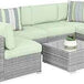 7-Piece Modular Outdoor Wicker Patio Sectional Set - Omega Lifestyles