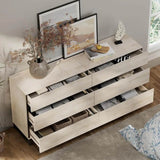 Modern Light Oak Dresser And Nightstand Set Of 3 - Omega Lifestyles