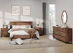 Modern Light Oak Dresser And Nightstand Set Of 3 - Omega Lifestyles