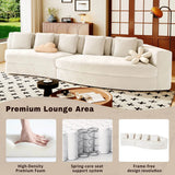 2-Piece Chenille Modular Curved Sectional Sofa Set - Omega Lifestyles