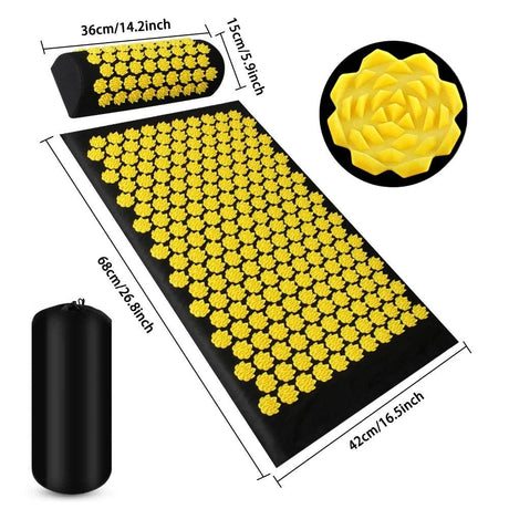 Acupressure Yoga Mat with Spike Needle Cushion - Omega Lifestyles