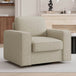 Modern Linen 360-Degree Swivel Armchair - Omega Lifestyles