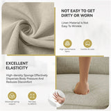 Modern Linen 360-Degree Swivel Armchair - Omega Lifestyles