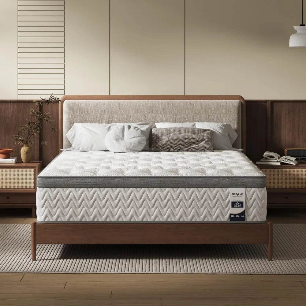14-Inch Firm 5-Zone Hybrid Mattress With Lumbar Support - Omega Lifestyles