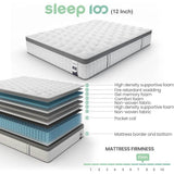 14-Inch Firm 5-Zone Hybrid Mattress With Lumbar Support - Omega Lifestyles