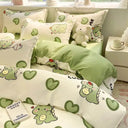 Cute Cartoon Bedding Set with Duvet Cover and Pillowcases - Omega Lifestyles