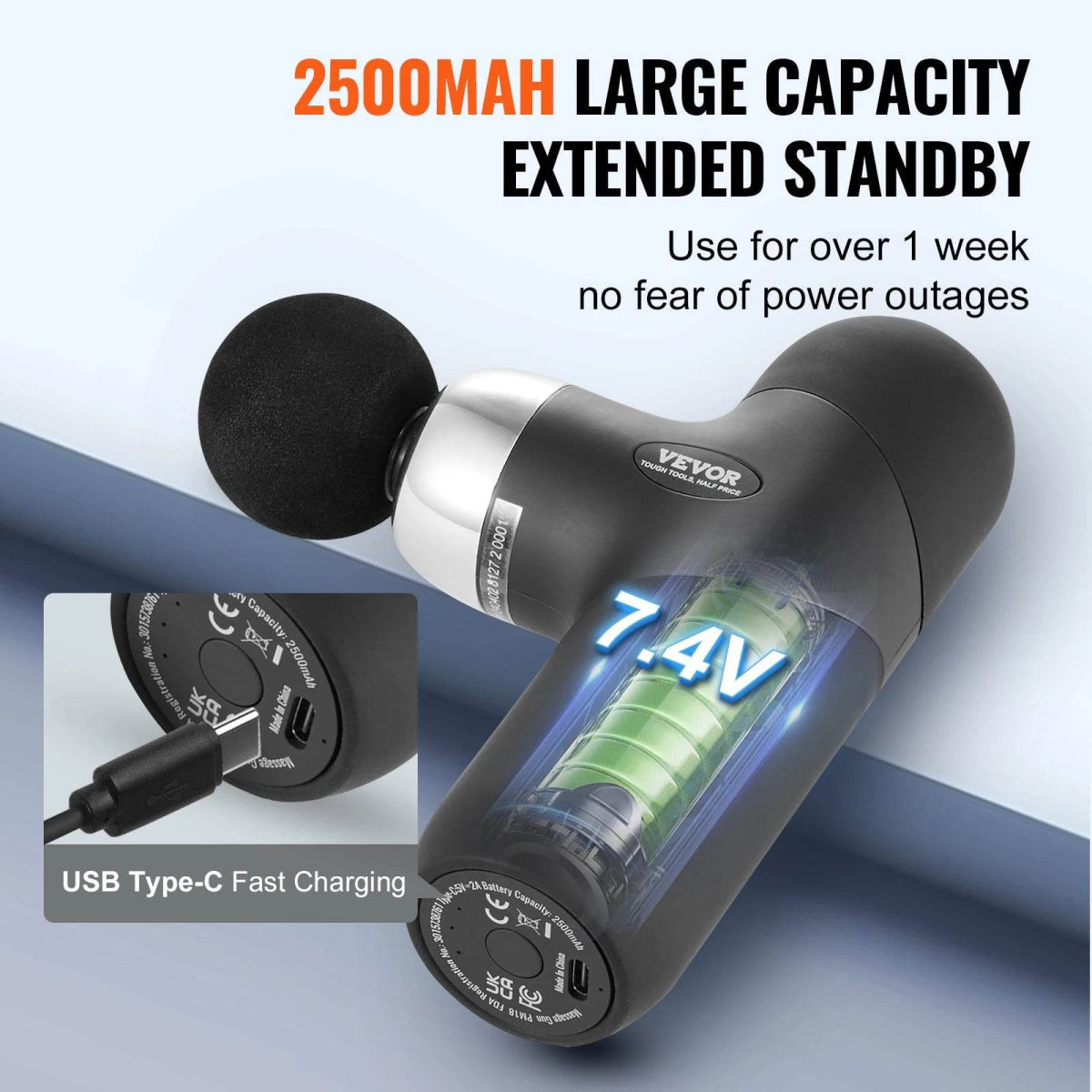 Vevor Portable Deep Tissue Massage Gun - Omega Lifestyles