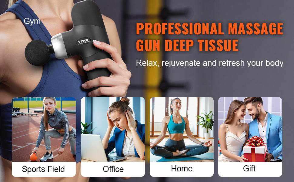Vevor Portable Deep Tissue Massage Gun - Omega Lifestyles