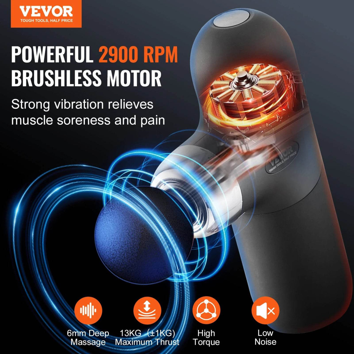Vevor Portable Deep Tissue Massage Gun - Omega Lifestyles
