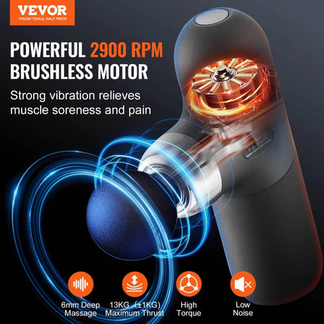 Vevor Portable Deep Tissue Massage Gun - Omega Lifestyles