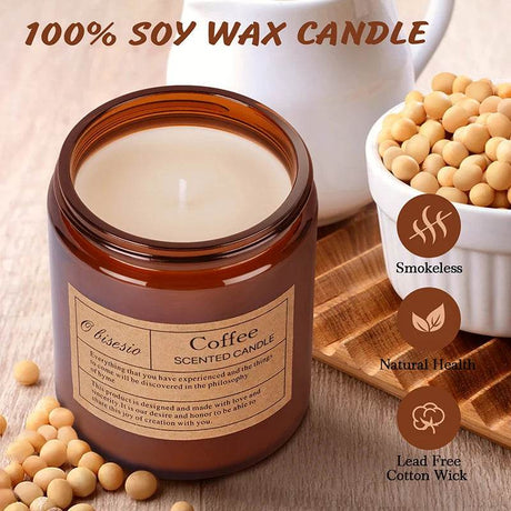 Aromatherapy Soy Wax Scented Candle With Natural Oils - Omega Lifestyles