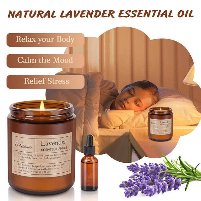 Aromatherapy Soy Wax Scented Candle With Natural Oils - Omega Lifestyles