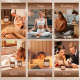 Aromatherapy Soy Wax Scented Candle With Natural Oils - Omega Lifestyles