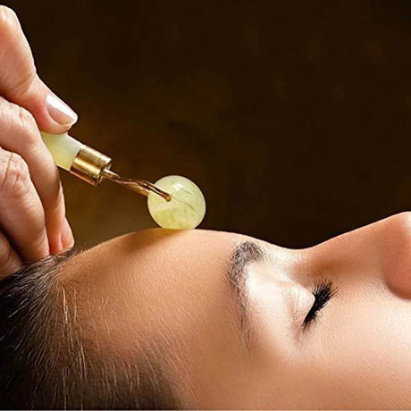 Set of 2 Natural Jade Facial Scraping Massage Tools - Sleep Galleria