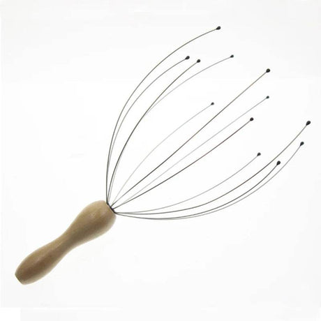 Wood Handle Manual Head Scalp Neck Massage Tool - Sleep Galleria