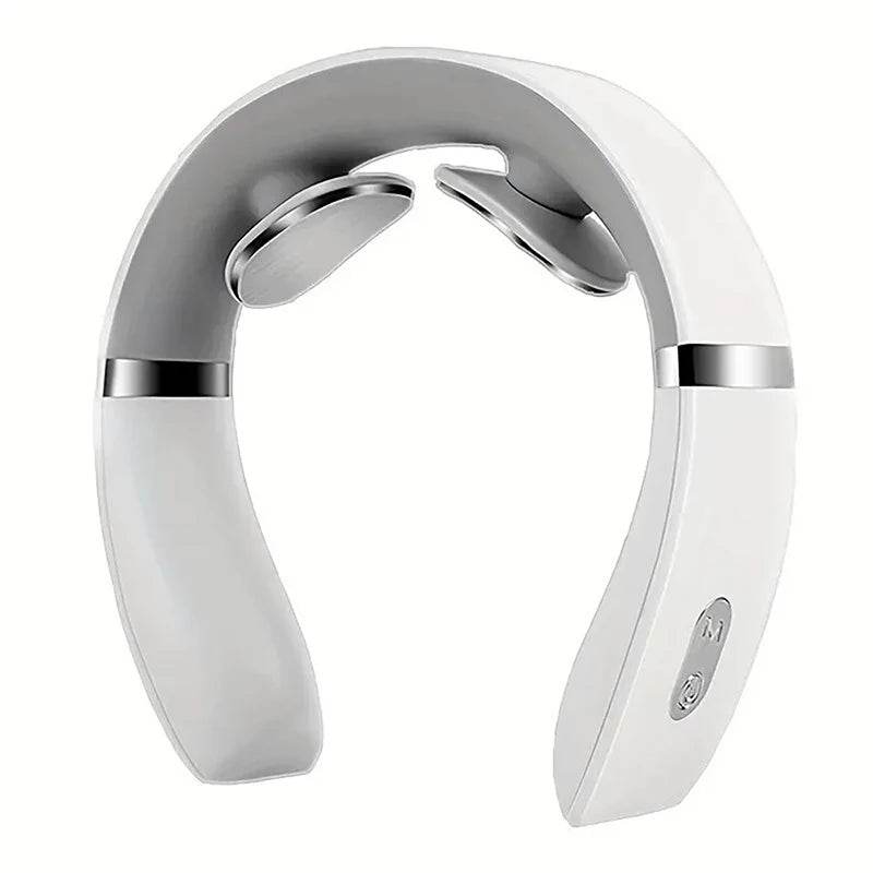 Portable Electronic Neck Massager With Curved Electrode Pads - Sleep Galleria