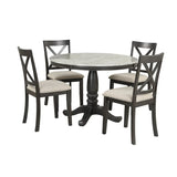 5-Piece Solid Wood Dining Table and Chairs Set - Omega Lifestyles