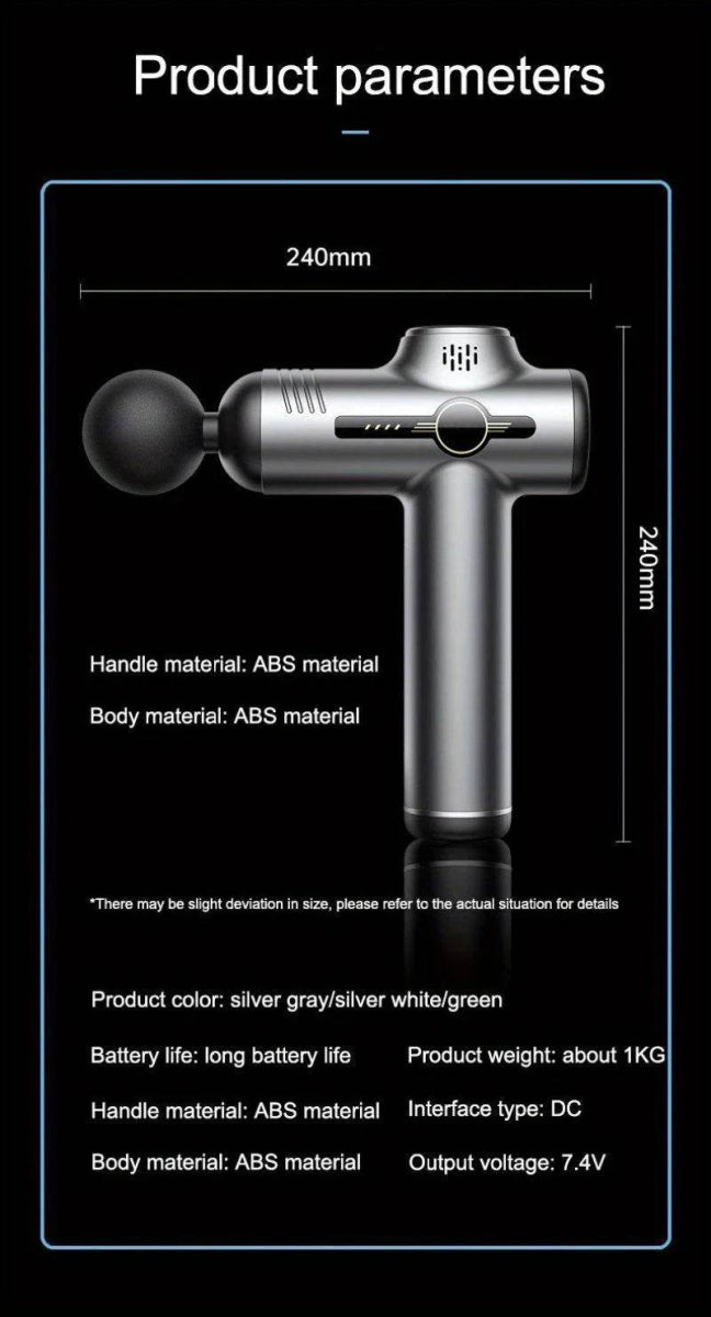 Portable Deep Tissue Electric Percussion Massage Gun - Sleep Galleria