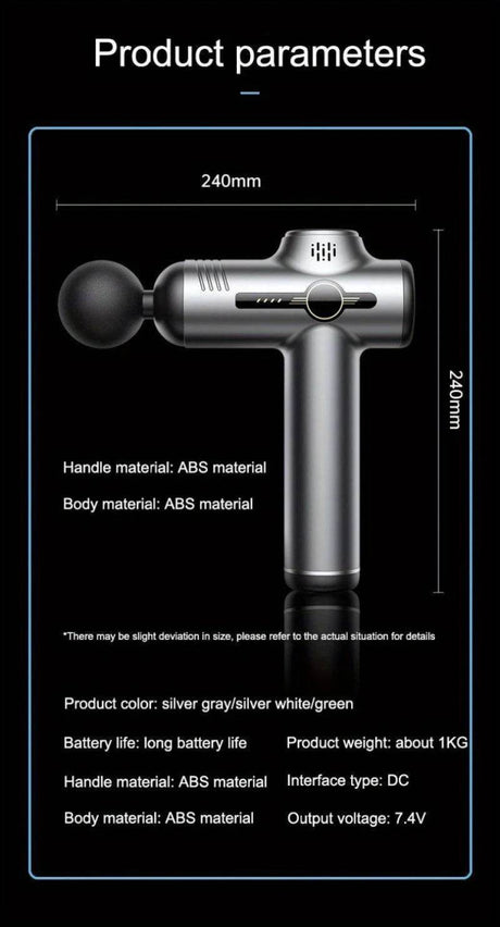 Portable Deep Tissue Electric Percussion Massage Gun - Sleep Galleria