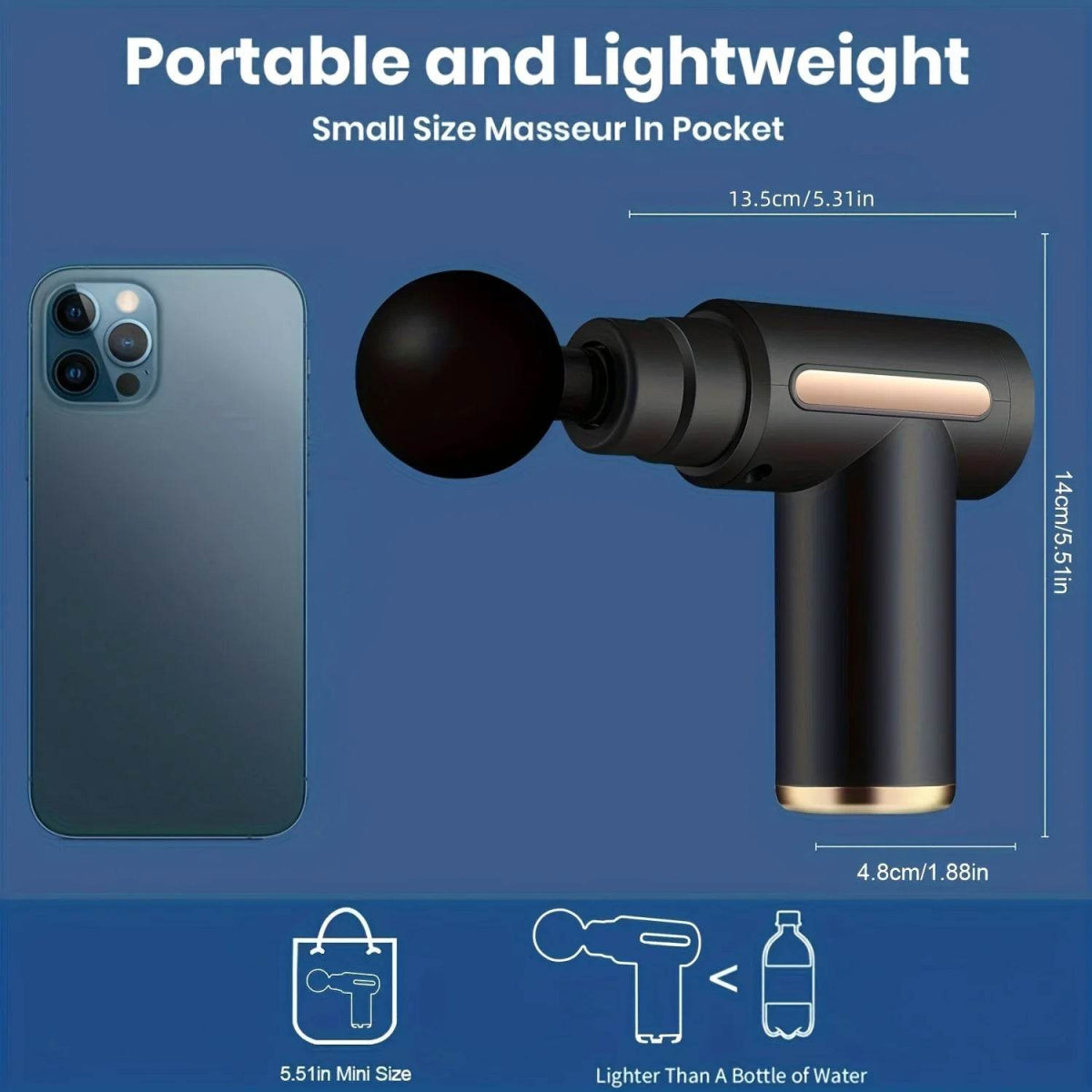 Portable Deep Tissue Electric Percussion Massage Gun - Sleep Galleria