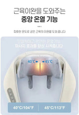 PU Leather Multifunctional Neck And Shoulder Massage Device - Omega Lifestyles