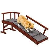 Pine Wood Dog Ramp With Removable Guardrails - Omega Lifestyles