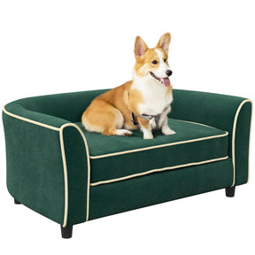 Soft Dutch Velvet Pet Dog Couch With Washable Cover - Omega Lifestyles