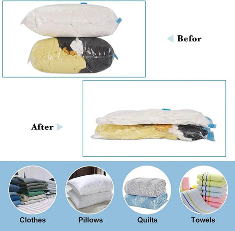 Vacuum Storage Bags Set for Clothes and Bedding - Omega Lifestyles
