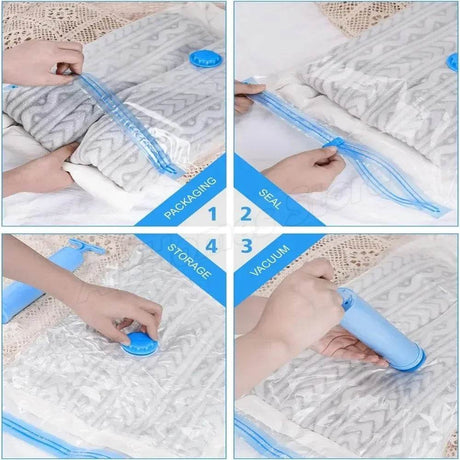 Vacuum Storage Bags Set for Clothes and Bedding - Omega Lifestyles