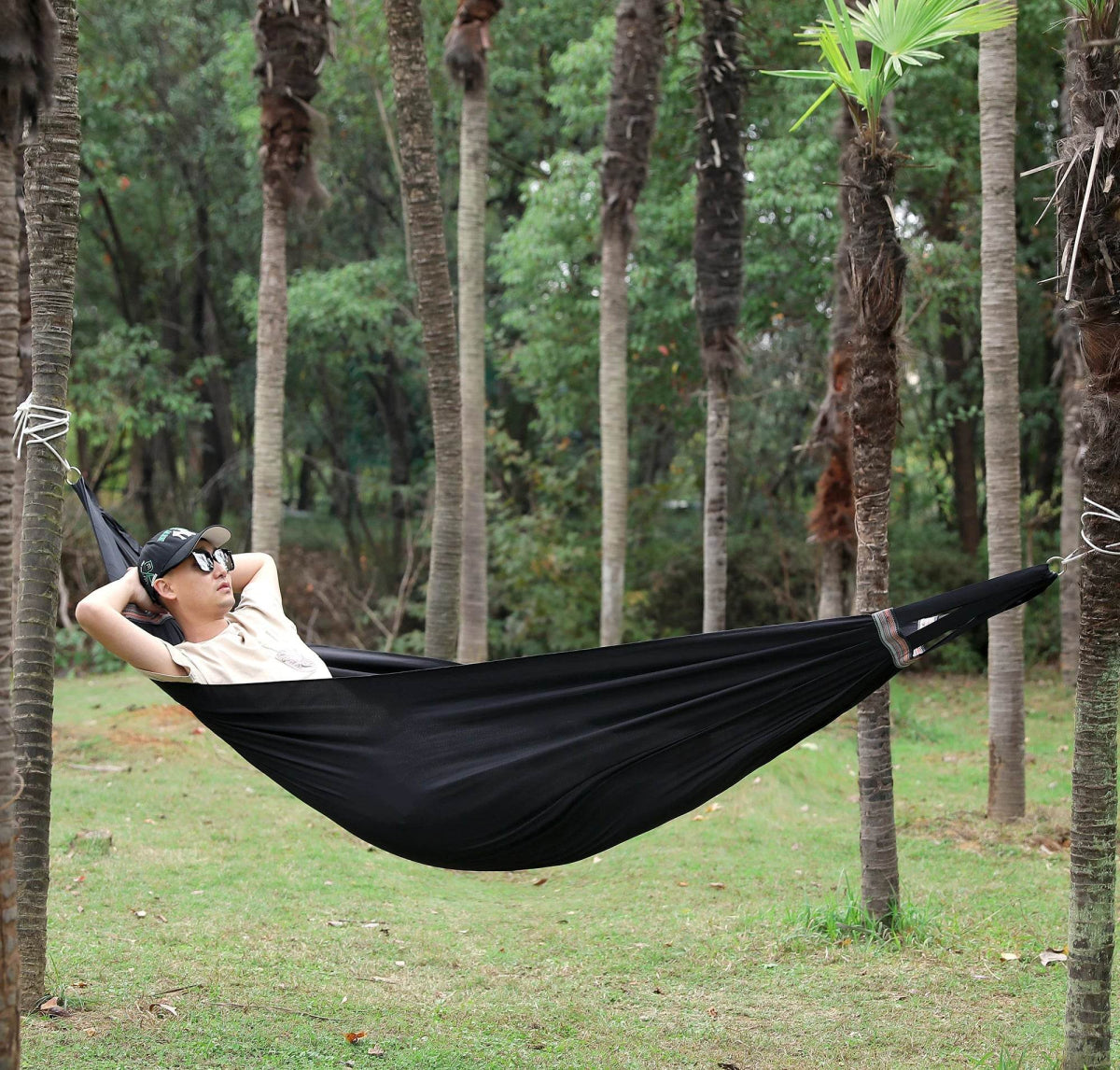 Portable Single-Person Parachute Fabric Hammock - Sleep Galleria