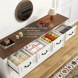 Farmhouse 10-Drawer Engineered Wood Dresser - Omega Lifestyles