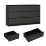 Modern 7-Drawer High Gloss Wood Dresser Chest - Omega Lifestyles