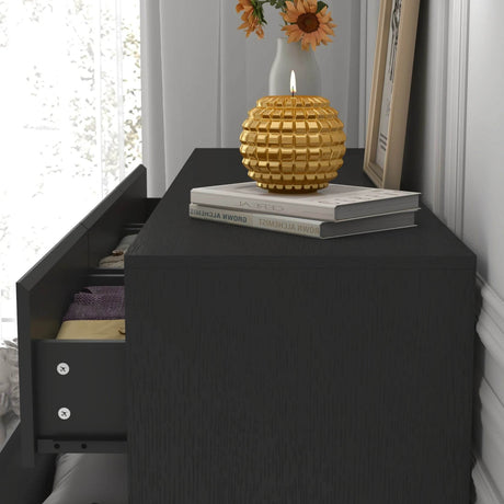 Modern 7-Drawer High Gloss Wood Dresser Chest - Omega Lifestyles