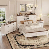 3-Piece Farmhouse Bedroom Set With Storage - Omega Lifestyles