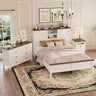 3-Piece Farmhouse Bedroom Set With Storage - Omega Lifestyles
